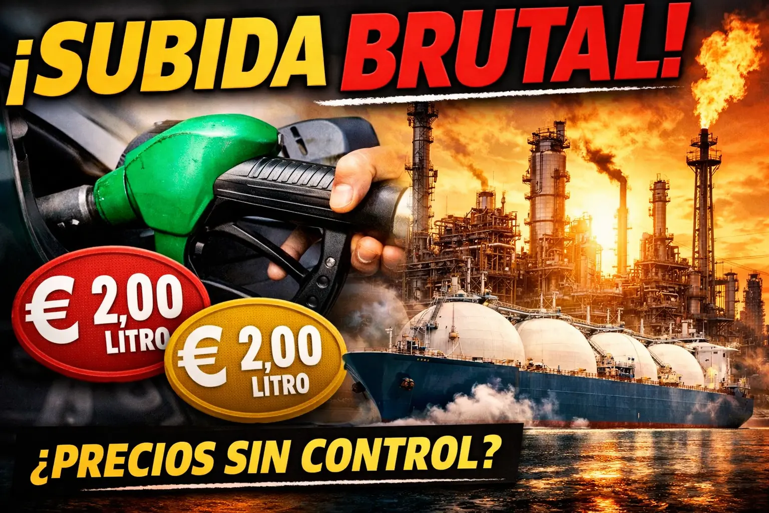 El precio del diésel, la gasolina y el gas se dispara: esto es lo que ...